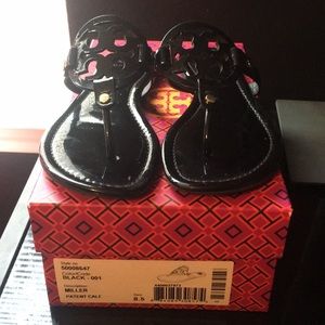 Black Leather Tory Burch